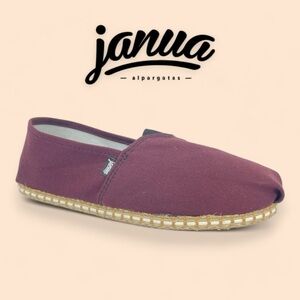 Janua Alpargatas Burgundy Womens Espadrilles Slip-On Shoes Comfy & Light